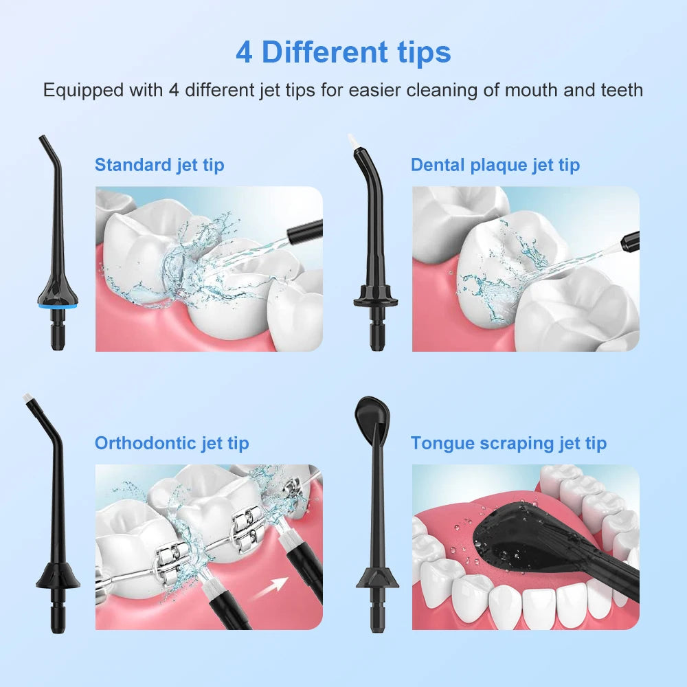 Irrigador Oral agua blanqueamiento de dientes impermeable portátil.