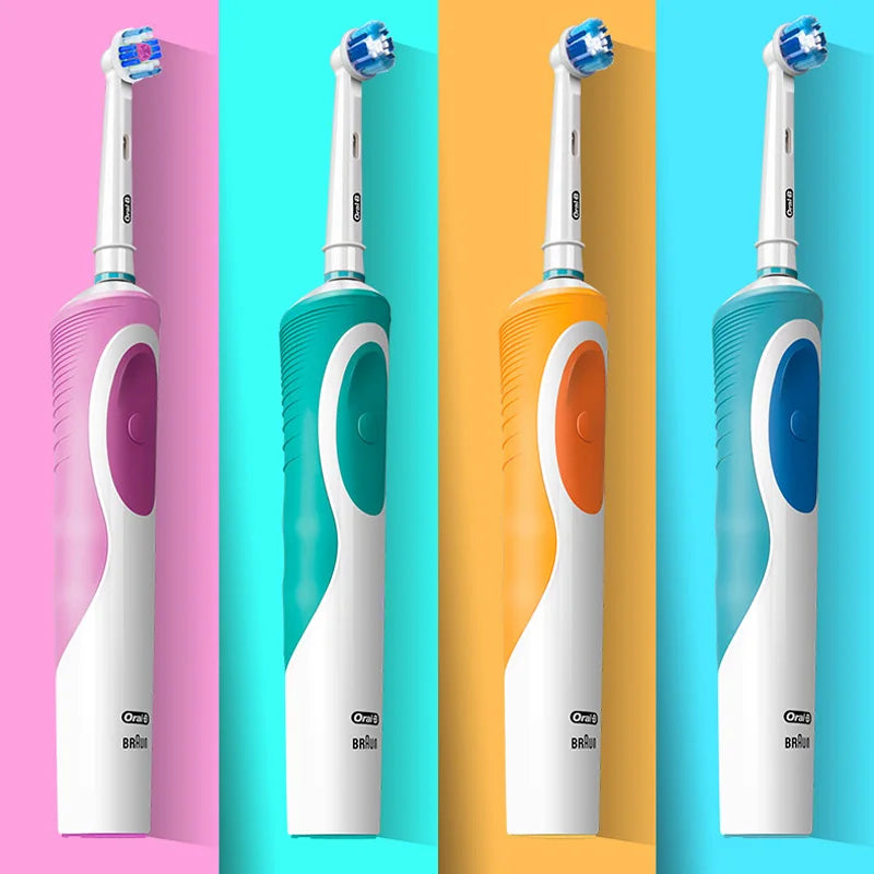 Cepillo de dientes eléctrico Oral-B con vibración rotativa 2D, limpieza profesional.