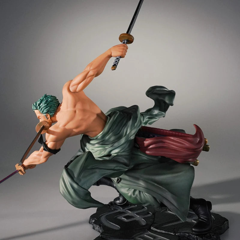 Figura de acción de One Piece, Roronoa Zoro, modelo de colección, tamaño 30cm.