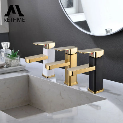 Llave para lavamanos de baño. Diseño moderno y elegante.