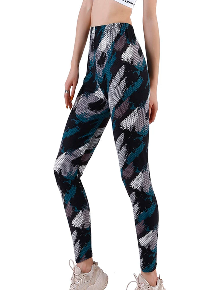 Leggins estampados de alto estiramiento estilos variados