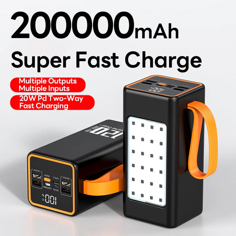 Batería Externa 200.000mAh Fast Charging 120W