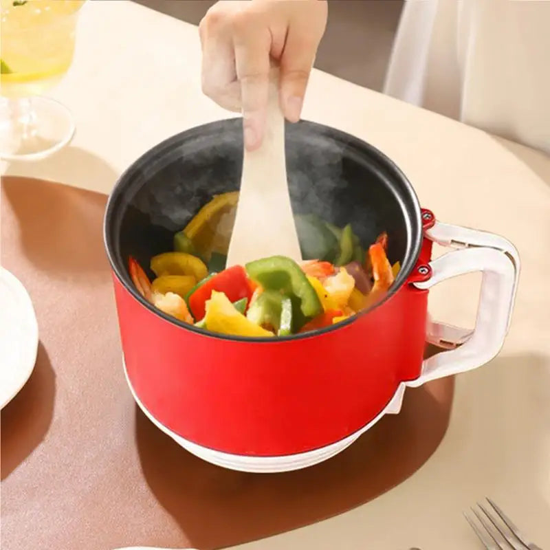 Mini olla elèctrica de cocina para sopas, guisos, fideos. Portátil y multifuncional.