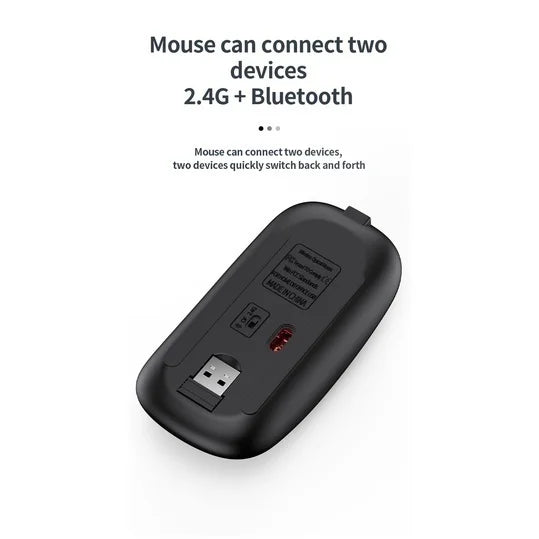 Kit de teclado y mouse Bluetooth para ordenador portátil, recargable, USB, 2,4G