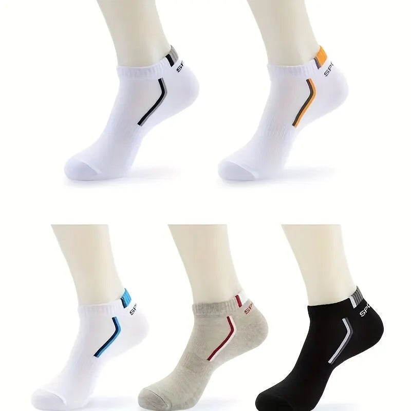 Calcetines deportivos tobilleros, 5 pares