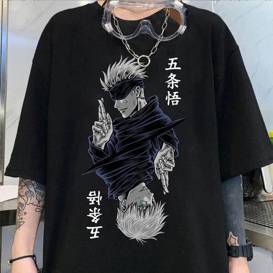 Camiseta Oversize Jujutsu Kaisen Satoru Gojo