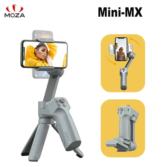 Estabilizador para celulares Moza Mini MX. Multifunción giro en 360°