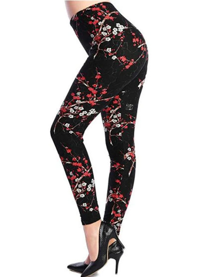 Leggins estampados de alto estiramiento estilos variados