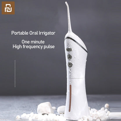 Irrigador bucal eléctrico Xiaomi. Limpieza dental profesional. Recargable por USB.