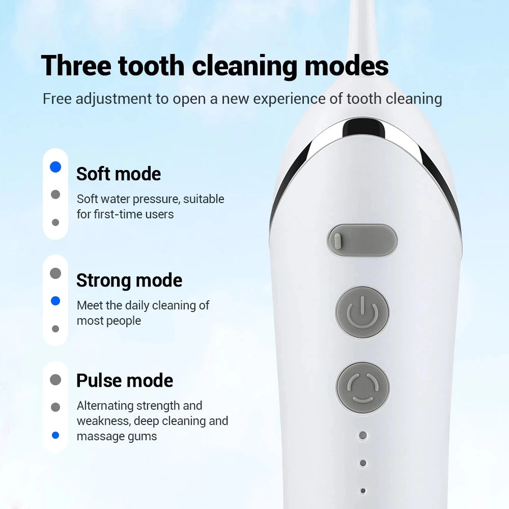 Irrigador bucal eléctrico Xiaomi. Limpieza dental profesional. Recargable por USB.