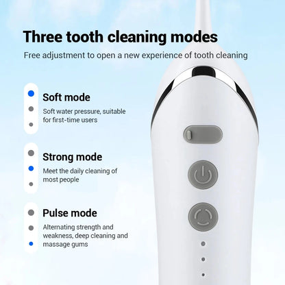 Irrigador bucal eléctrico Xiaomi. Limpieza dental profesional. Recargable por USB.