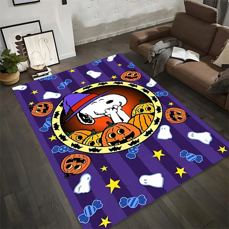 Alfombra grande con diseño Halloween de Snoopy