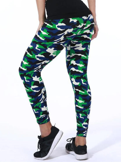 Leggins deportivos Estilo Camuflaje, Graffiti Pantalón