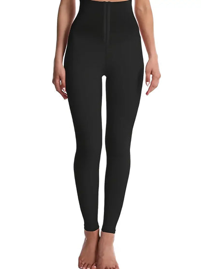 Leggings sólidos de cintura alta Skinny Fitness