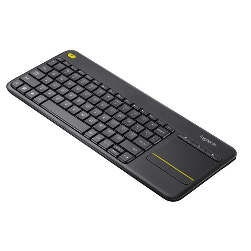 Teclado táctil inalámbrico Logitech K400 Plus, con panel táctil, para PC, notebook, Android, Smart TV.