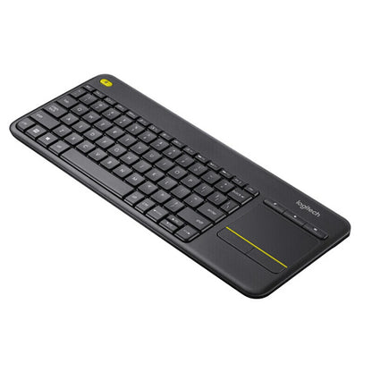 Teclado táctil inalámbrico Logitech K400 Plus, con panel táctil, para PC, notebook, Android, Smart TV.