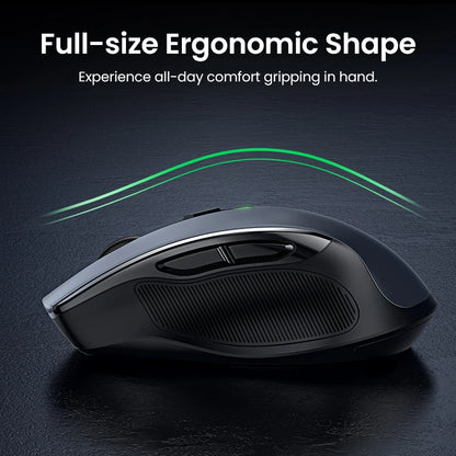 Mouse Ergonómico Ugreen Inalámbrico 4000 DPI - Silencioso y Preciso para MacBook, Tablet y notebook.