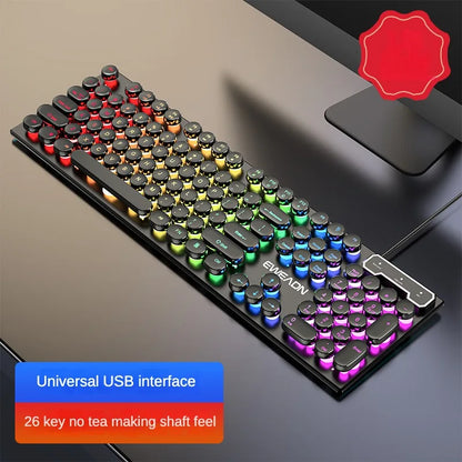 Teclado Membrana Gamer Retro typewriter One