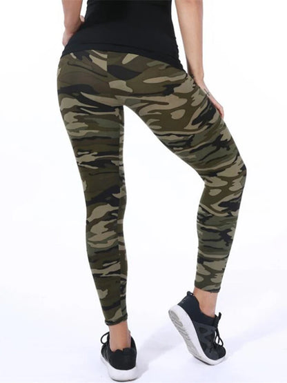 Leggins deportivos Estilo Camuflaje, Graffiti Pantalón