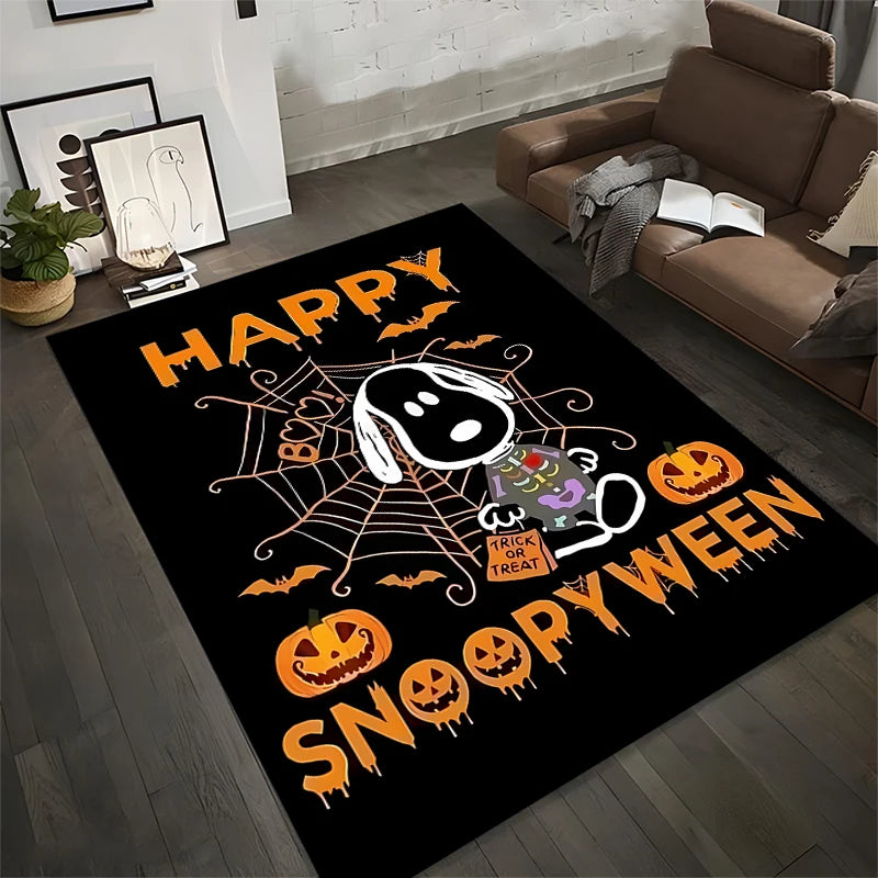 Alfombra grande con diseño Halloween de Snoopy