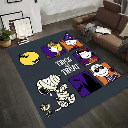 Alfombra grande con diseño Halloween de Snoopy