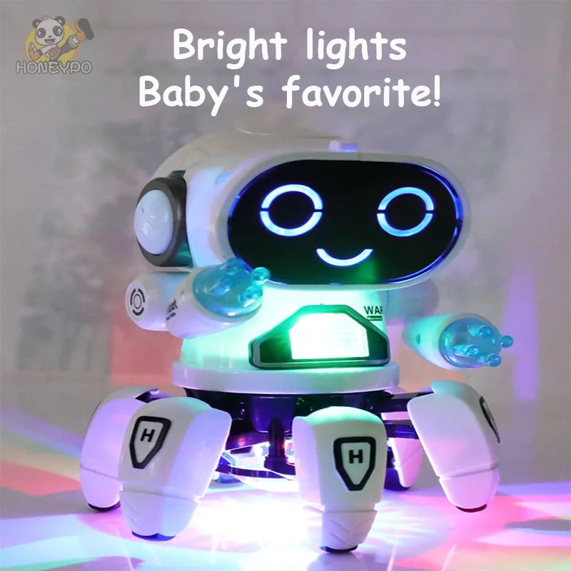 Mascota digital, robot de baile con 6 patas