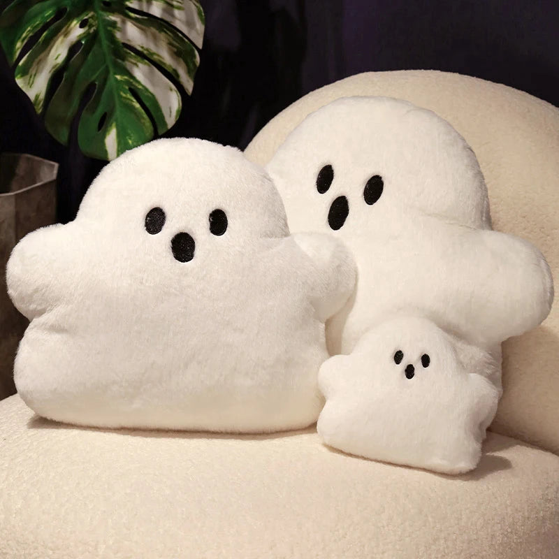 Almohada de peluche con forma de fantasma