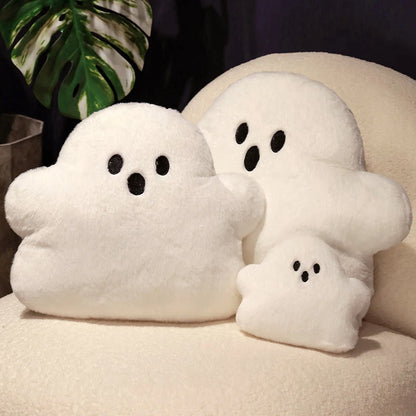 Almohada de peluche con forma de fantasma