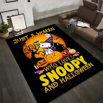 Alfombra grande con diseño Halloween de Snoopy