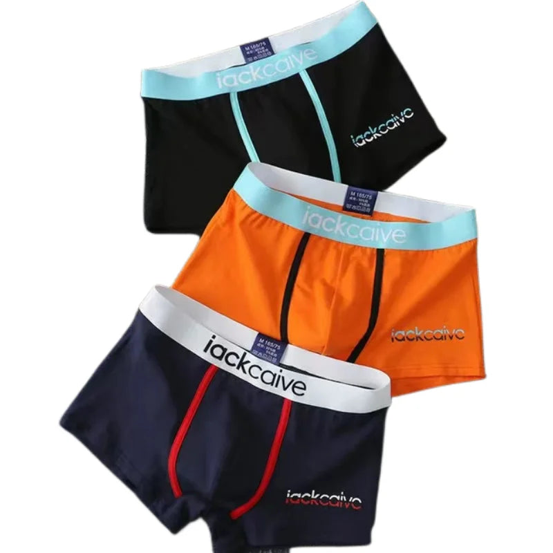 Pack 3Pcs Bóxer Shorts Algodón Deportivos