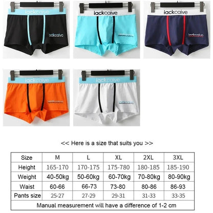 Pack 3Pcs Bóxer Shorts Algodón Deportivos