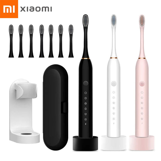 Cepillo de dientes eléctrico ultrasónico Xiaomi, recargable USB con Base