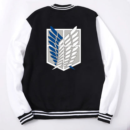 Chaqueta estilo beisbol Shingeki No Kyojin, escudo Tropa de Reconocimiento