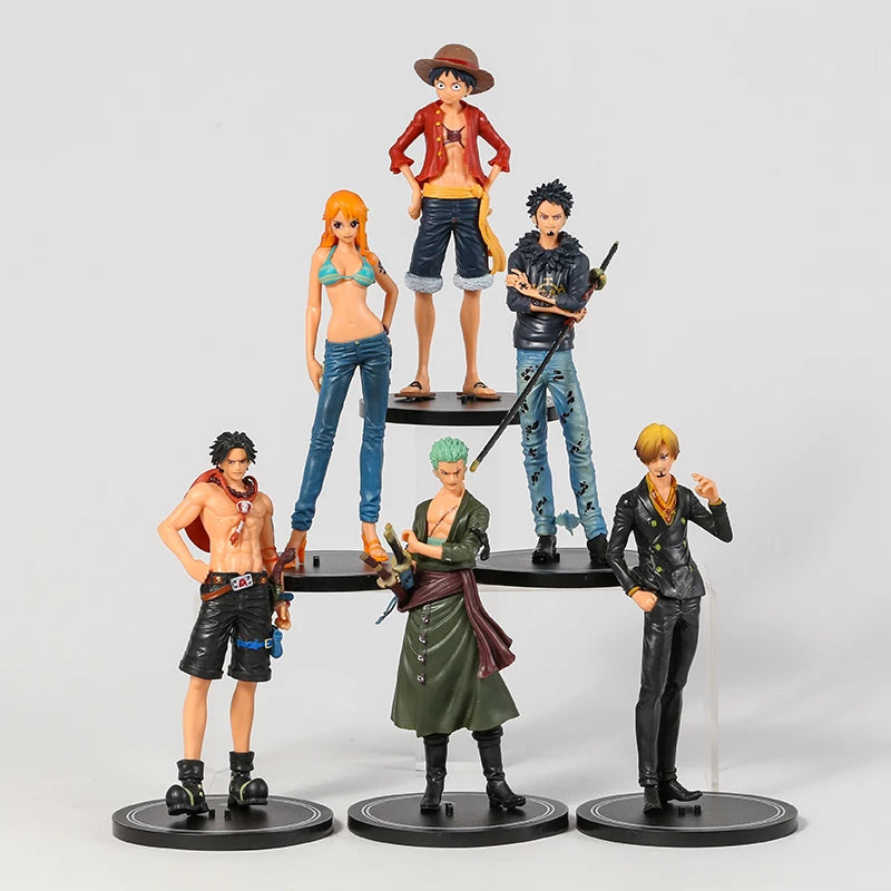 Figuras de colección One Piece. Kit de 6 personajes.