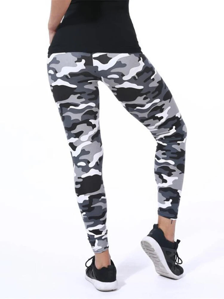 Leggins deportivos Estilo Camuflaje, Graffiti Pantalón