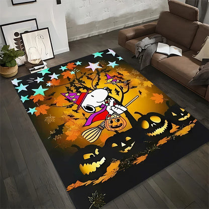 Alfombra grande con diseño Halloween de Snoopy