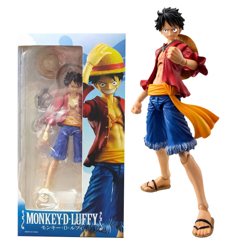 Figuras de acción de One Piece, sombrero de paja, Monkey D Luffy, tamaño 17cm