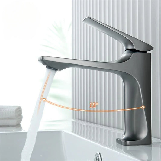 Llave de baño moderno, monomando sólido