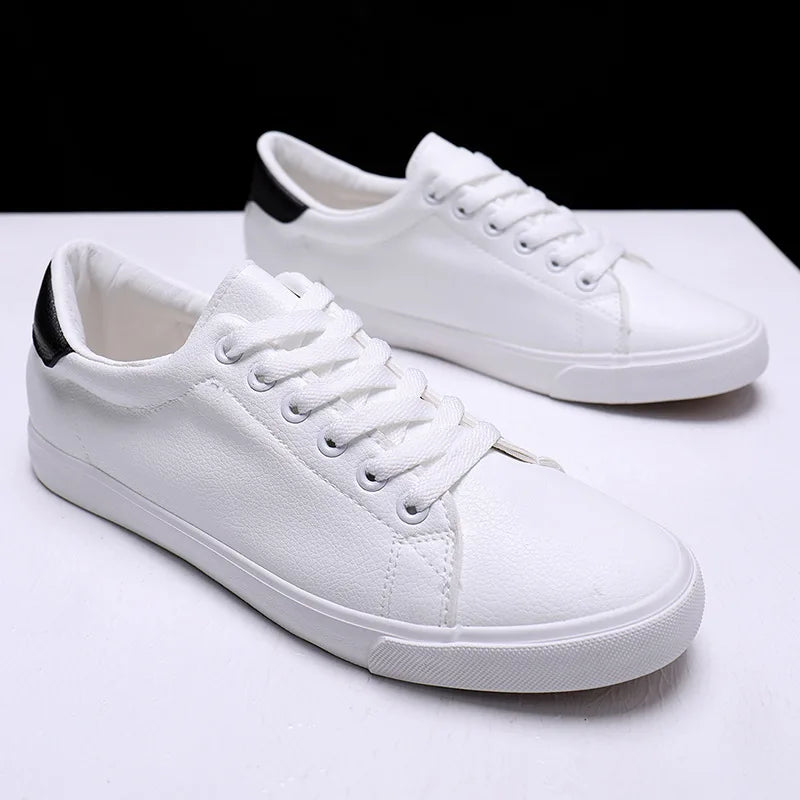 Zapatillas de deporte planas blancos informales