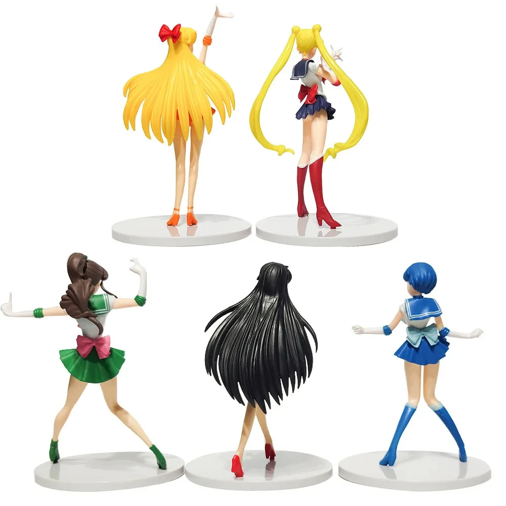 Figura de acción de Anime Sailor Moon. 5 uds