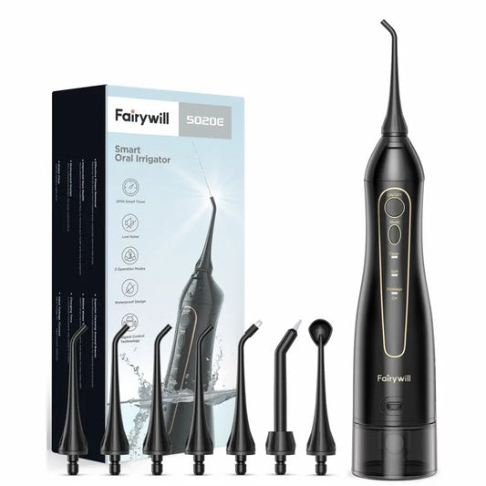 Iirrigador de agua, recargable, portátil. Limpieza dental profesional.