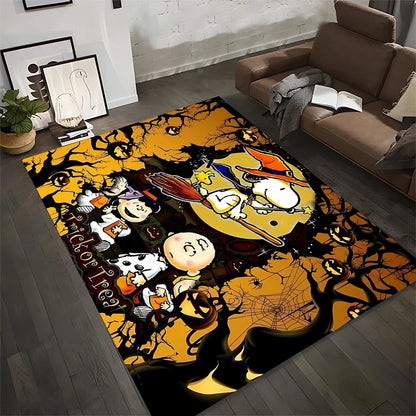 Alfombra grande con diseño Halloween de Snoopy