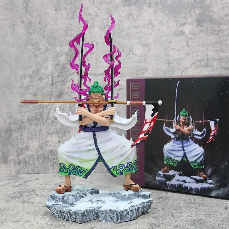 Figuras de acción de One Piece para niños, tamaño 33cm. Roronoa Zoro.