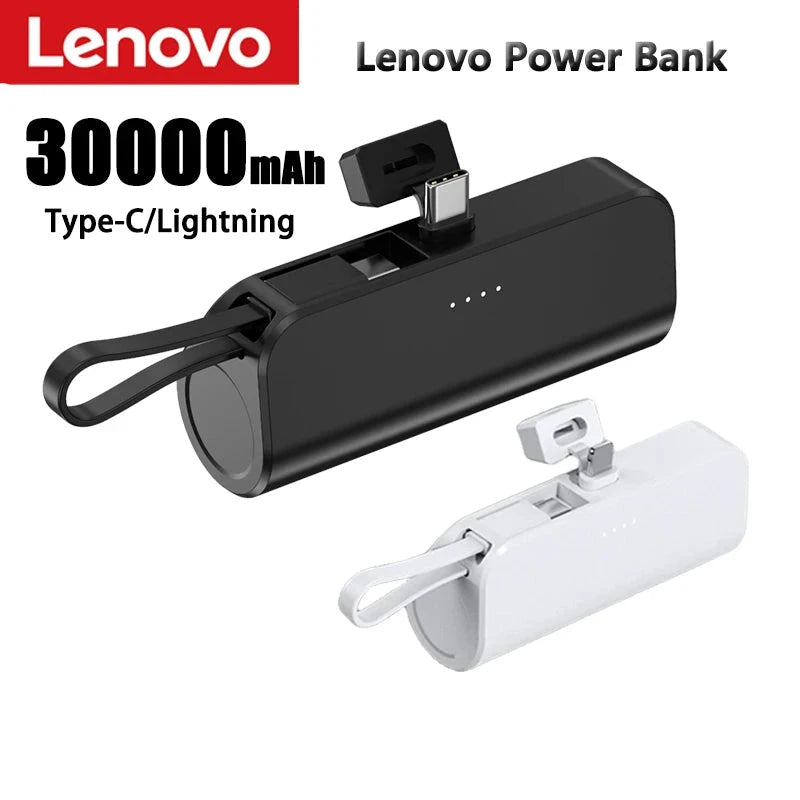 Power Bank Lenovo 30000mAh compacto