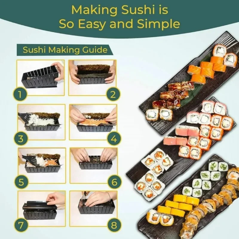 Kits para hacer Sushi. Con diferentes formas. 10 unids/set.