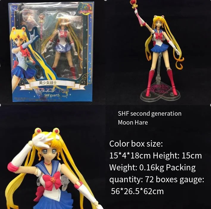 Figura de acción Anime Sailor Moon 14CM.