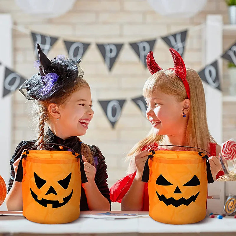 Bolsa de Halloween con luz LED para dulce o truco