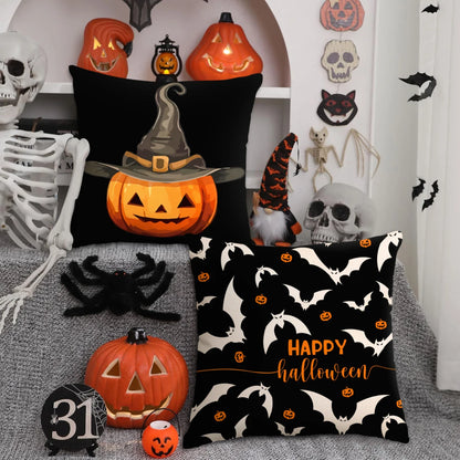 Funda de almohada decorativa de Halloween, varios diseños 1 ud. / 4 Uds.