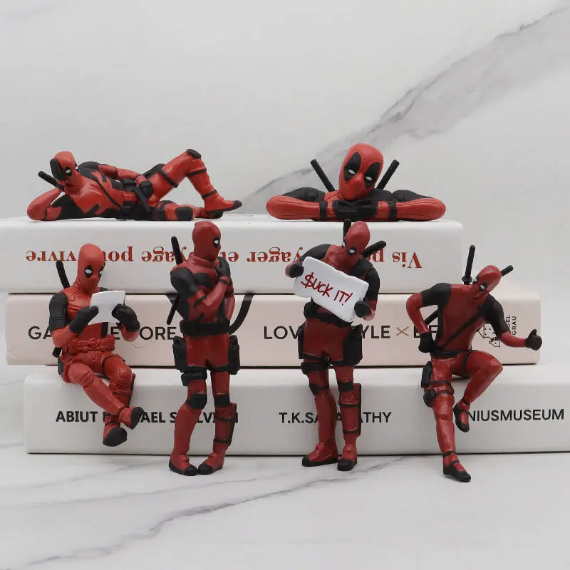 Figura de acción Deadpool, decoración de escritorio 8cm.