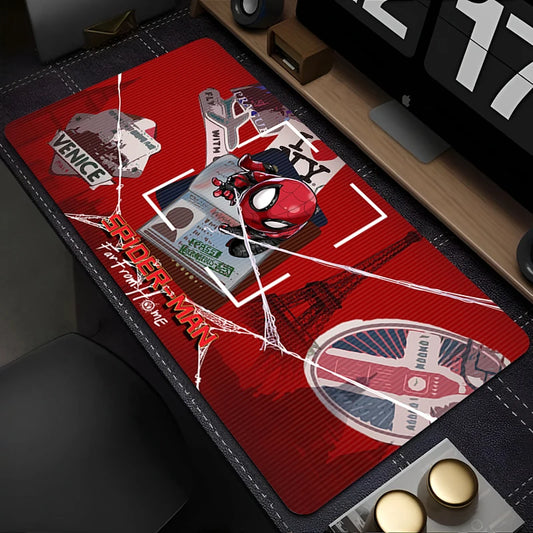 Mousepad con diseño de anime Marvel Spider-Man para notebook, teclado y mouse.